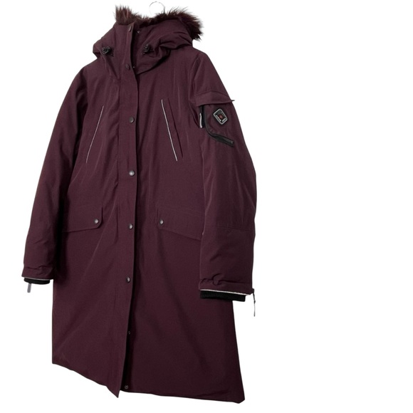 Alpine North Vegan Down Long Parka Jacket - Picture 4 of 14